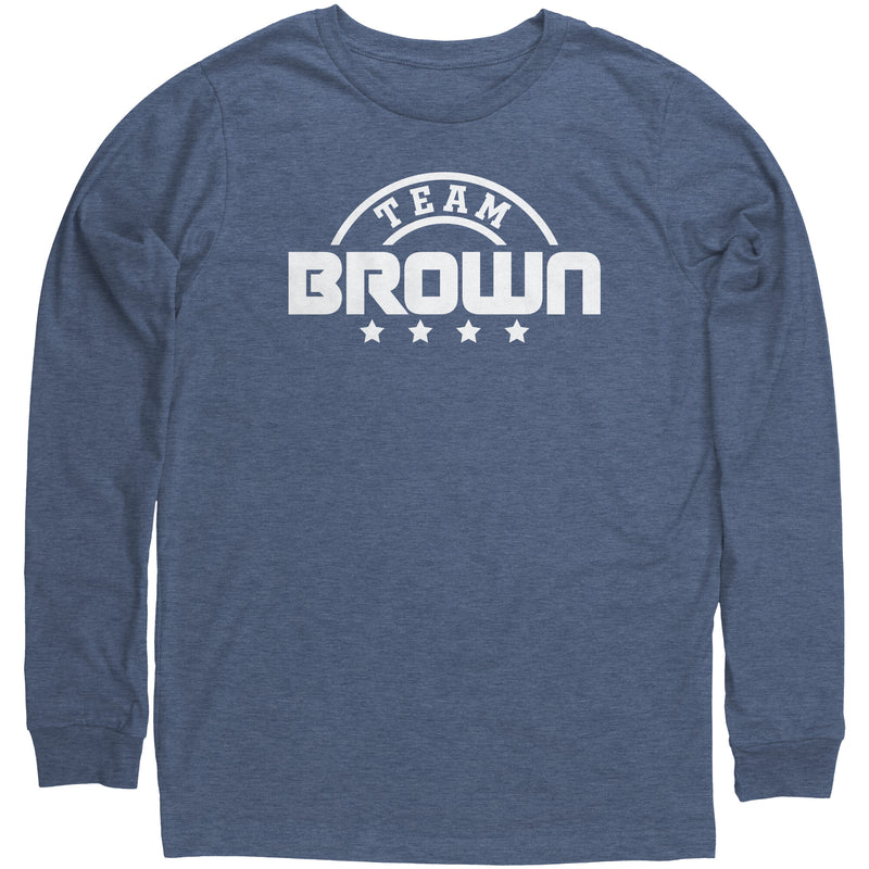 Team Brown Canvas Unisex Long Sleeve Shirt - HM Success Unlimited, LLC