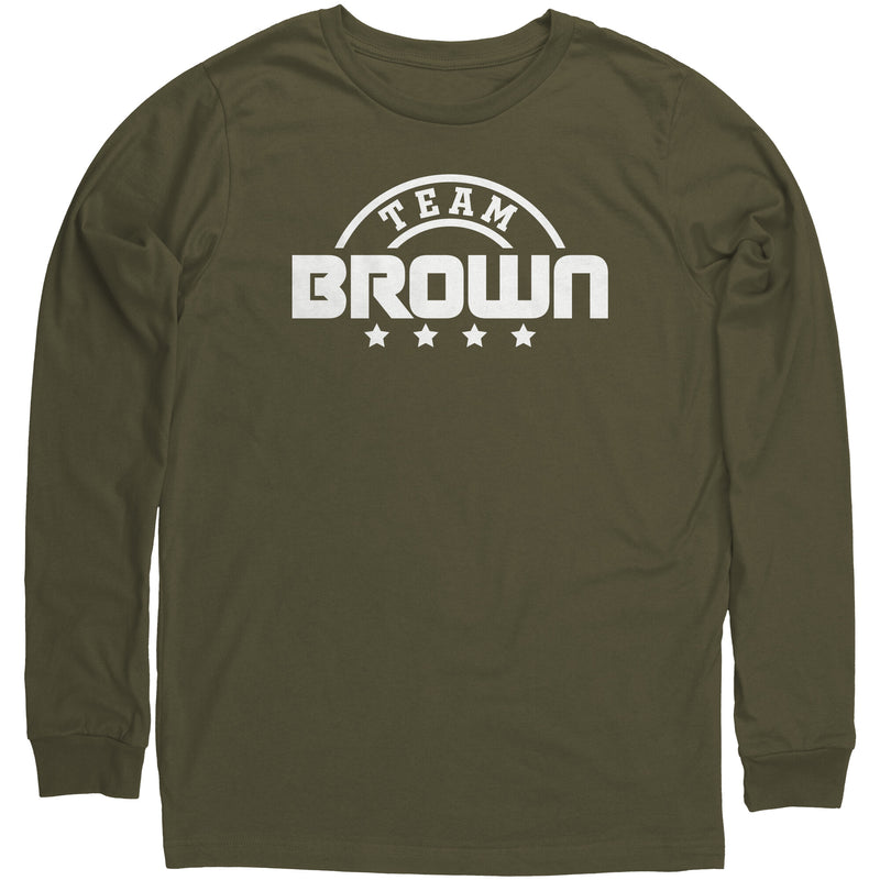 Team Brown Canvas Unisex Long Sleeve Shirt - HM Success Unlimited, LLC