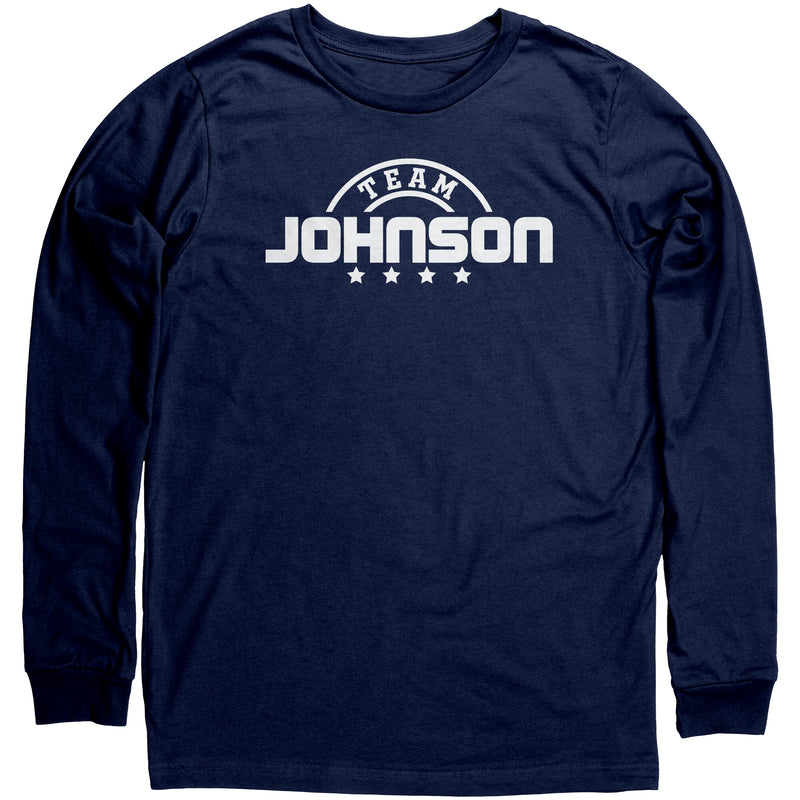 Team Johnson Canvas Unisex Long Sleeve Shirt - HM Success Unlimited, LLC