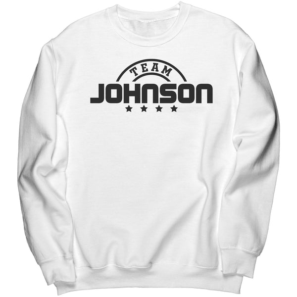 Team Johnson Gildan Crewneck Sweatshirt - HM Success Unlimited, LLC